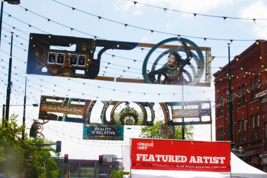 Cirque Du Soleil’s Kurios Signage At Denver Chalk Art Festival